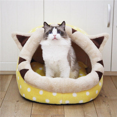 Cat Bed Indoor Soft Cats Houses Warm Cozy