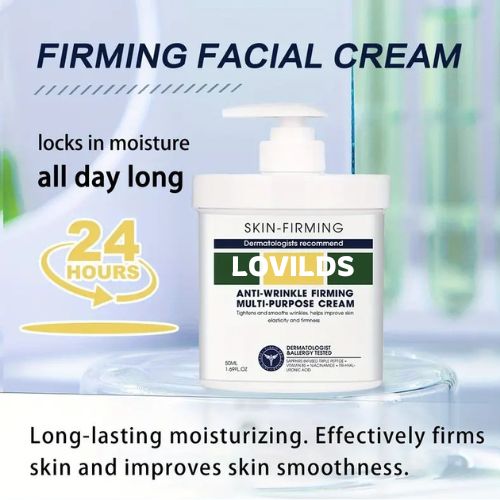 Skin-Firming Anti-Wrinkle Firming Multi-Purpose Cream: 24-Hour Moisture Lock, Hyaluronic Ac