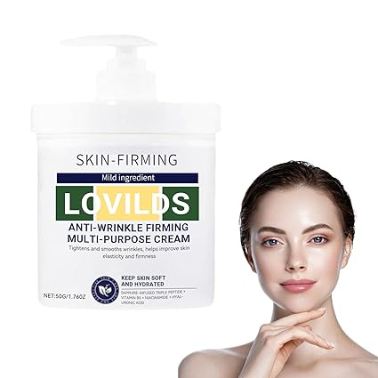 Skin-Firming Anti-Wrinkle Firming Multi-Purpose Cream: 24-Hour Moisture Lock, Hyaluronic Ac