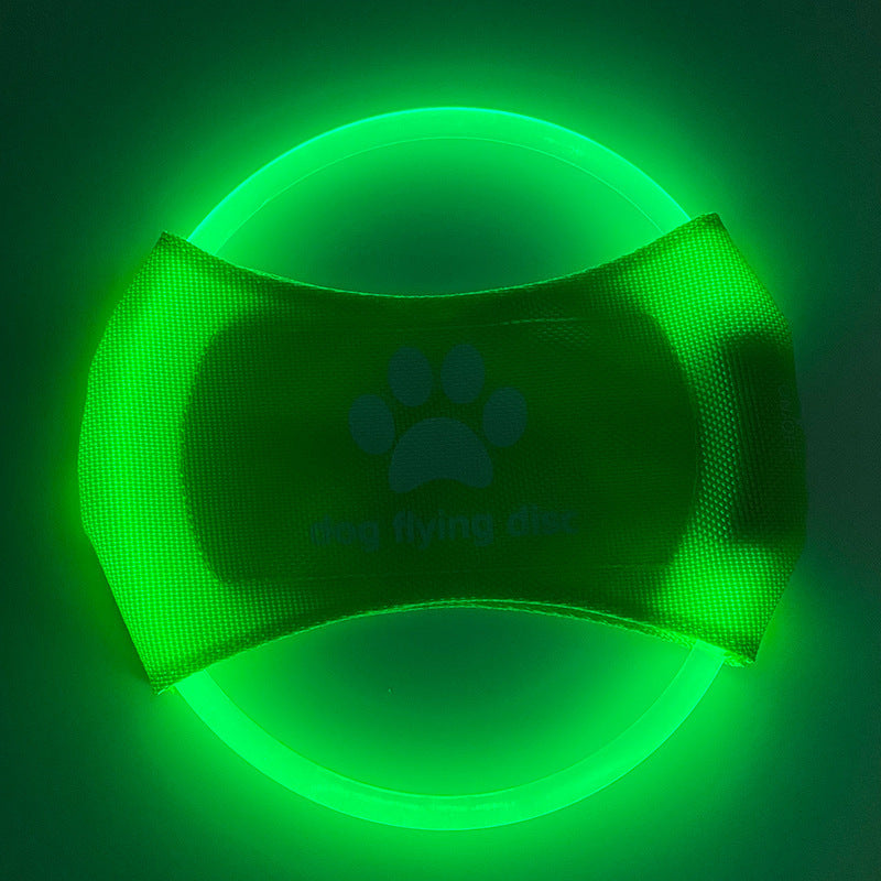 Dog Flying Discs Light Glowing LED LuminousTrainning