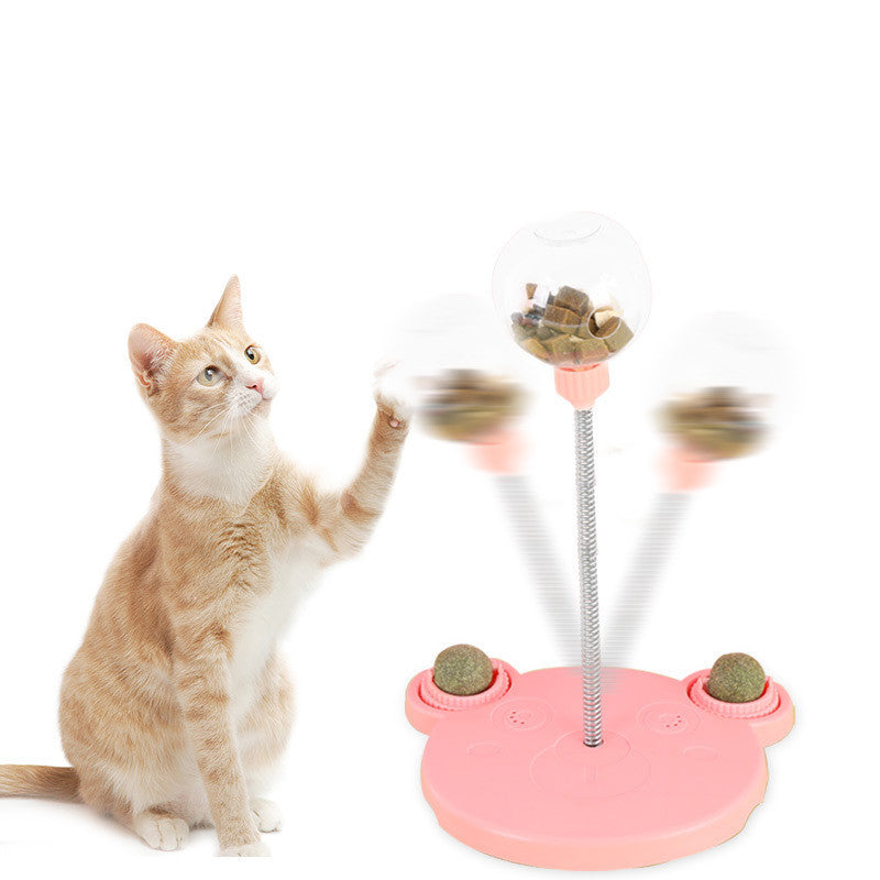 Pet Feeder Cat Toy Pets Leaking Food Ball Self-Playing