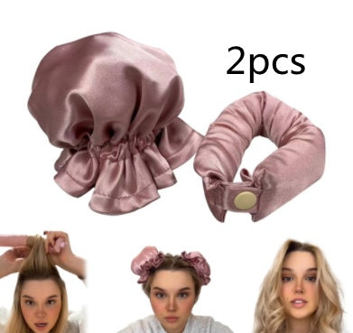 New Heatless Curl Stick With Cloth Cover Cute Ball Head Hair Curler