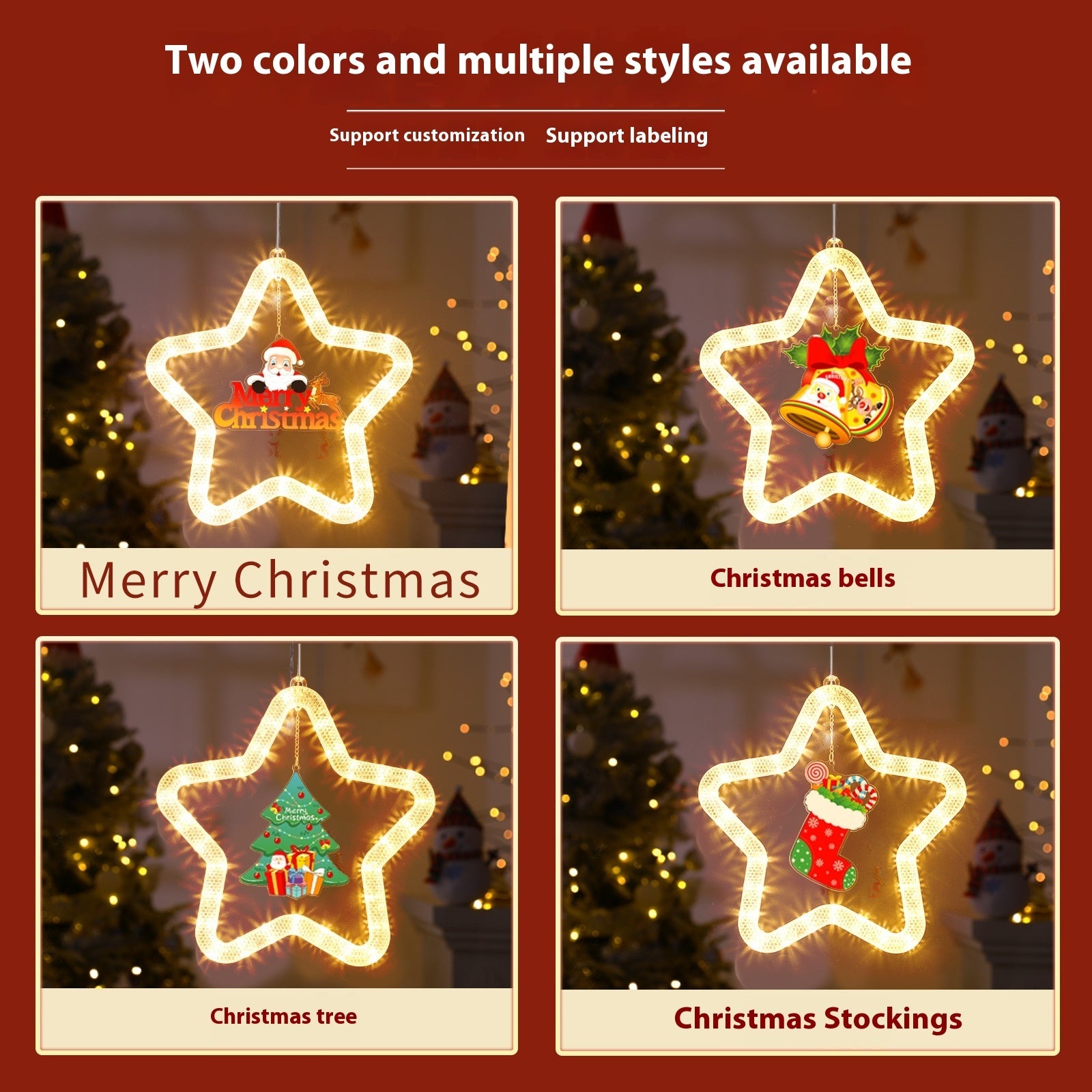 Christmas Atmosphere Led Lights Led Christmas Star Light