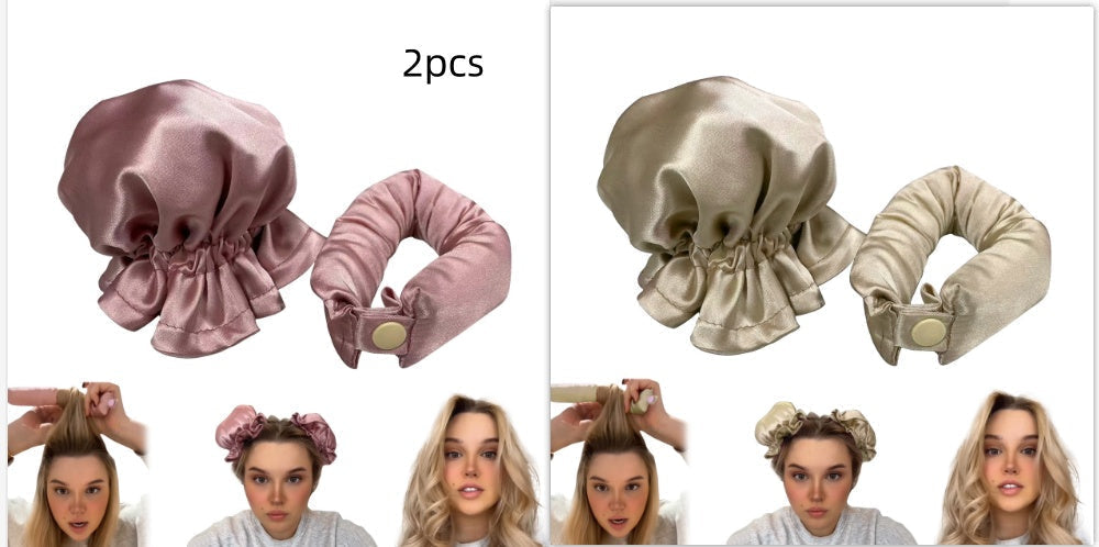 New Heatless Curl Stick With Cloth Cover Cute Ball Head Hair Curler