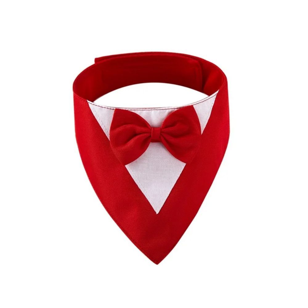 Triangle Bib Bow Saliva Towel Pet Collar Dog Clothing